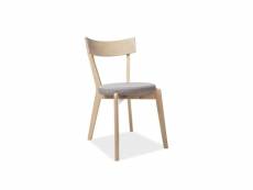 Chaise - nelson - 44 x 40 x 78 cm - gris