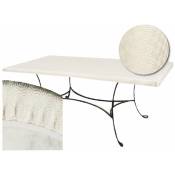 CPM - Sous-nappe protège table rectangulaire Basic - 100 x 160 - Blanc