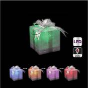 Déco de Noël Lumineuse Paquet cadeau à poser LED à variation de couleur - Feeric Christmas - Blanc