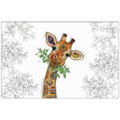 Kiub - Set de table blanc girafe 43 cm