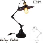 Lampe De Bureau Vintage Extensible 40-80cm Base Ø16cm