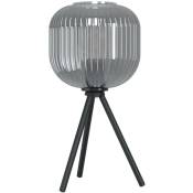 Lampe de table 1 h mantunalle noir transparent: 40 Moyenne: 20 cm avec le commutateur de câble