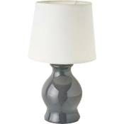 Lampe en céramique grise 26 cm