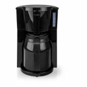 Machine à café 1L 8 Tasses Noir - Noir - Nedis