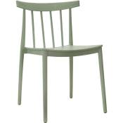 Oviala - Chaise de jardin en polypropylène vert sauge