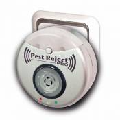 Pest Reject Pro Repulse power Venteo Répulsif nuisibles - Ultrasons et électromagnétisme - Couleur gris - Couverture de votre maison de 200m²