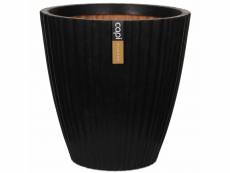 Pot à fleurs urban tube conique 55 x 52 cm noir kblt802