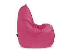 Pouf poire relax similicuir indoor fuchsia happers xl 3784886