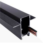 Rail magnétique encastré 20mm 48V 2 mètres - Noir - Noir