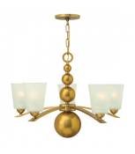 Suspension Zelda, bronze vintage, 5 ampoules