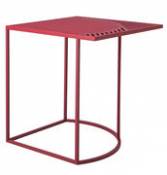 Table basse Iso-B / 40 x 40 x H 42,5 cm - Petite Friture rouge en métal