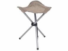 Tabouret pliable oxford taupe