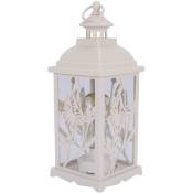Tlily - Fenêtre en Fer Forgé Verre Coupe-Vent Lampe de Table de Mariage Jardin Décoration Suspension Lampe