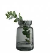 Vase Silhouette Small / H 18 cm - Eva Solo gris en verre