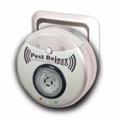 Venteo - Pest Reject Pro Repulse power Répulsif nuisibles - Ultrasons et électromagnétisme - Couleur gris - Couverture de votre maison de 200m²