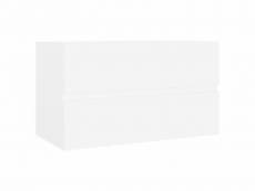Vidaxl armoire d'évier blanc 80x38,5x45 cm aggloméré 804746