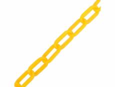 Vidaxl chaîne d'avertissement jaune 100 m ø8 mm plastique