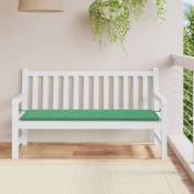 Vidaxl - Coussin de banc de jardin vert 150x50x3 cm