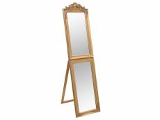 Vidaxl miroir sur pied doré 45x180 cm