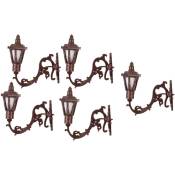 1/87 éChelle ModèLe Applique Murale Jaune Chaud Lampes à de Cygne RéVerbèRe Lampes de de Fer, Bronze