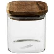 5five - bocal verre couvercle acacia hermet 0,6l - Transparent et bois fonce