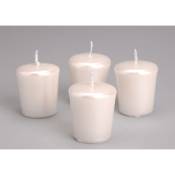 Amadeus - Set de 4 bougies votive nacré - Blanc