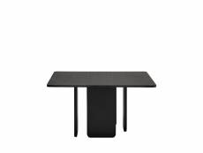 Arq - table à manger carrée en bois 137x137cm - couleur - noir