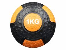 Ballon lesté medecine ball en caoutchouc résistant | 1 kg
