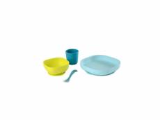 Beaba set vaisselle silicone 4 pieces - blue BEA3384349134280