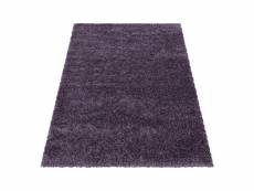 Bobochic tapis shaggy taza uni violet 160x230
