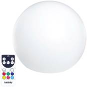 Boule lumineuse sans fil flottante led bobby C40 Multicolore Polyéthylène D40CM - Multicolore
