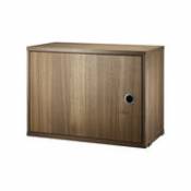 Caisson String® System / 1 porte - L 58 x P 30 cm - String Furniture bois naturel en bois