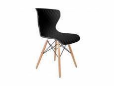 Capitone - chaise design pieds en bois