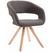 CLP - Chaise de design rembourrée pour le plus haut tissu confort différentes couleurs colore : gris foncé
