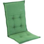 Coussin Coburg Coussin de fauteuil chaise de jardin à dossier haut en polyester 53x117x9 cm - Vert