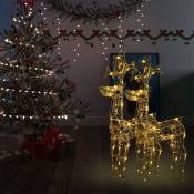 Décorations de Noël de renne 2 pcs 60x16x100 cm Acrylique