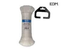 Écheveau tressé nylon 25mts blanc grenat edm E3-87850