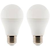 Elexity - Lot de 2 ampoules led Standard 6W E27 470lm 2700K (Blanc chaud) - Blanc