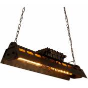 Gojoy - Lampe industrielle vintage rétro plafonnier suspension lampe bunker lampe suspendue pour salon, salle à manger, restaurant, cave, sous-sol,