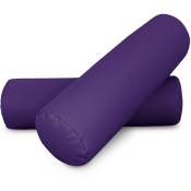 Happers - Coussin cylindrique 50x15 Lilas pack 2 unités 50x15 Lilas - Lilas