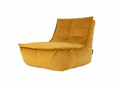 Icon pouf chaise longue en velours "dolce", pouf fauteuil, pouf poire salon, pouf géant xxl pour adultes - fabriqué en europe