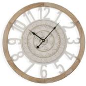 Jeremiah Horloge Murale pour la Cuisine, le Salon, la Salle à Manger ou la Chambre. Pendule Murale, , Dimensions (h x l x l) 55 x 5 x 55 cm, Bois