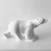 L'ours blanc, de Pompon - H. 18 cm - sculpture en résine