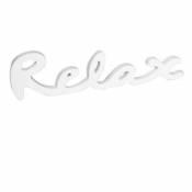 Mot décoratif blanc "Relax"