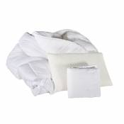 Pack complet literie - Blanc - 90 x 190/200 cm