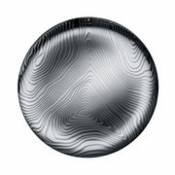 Plateau Veneer / Ø 42 cm - Acier avec motifs en relief - Alessi métal en métal