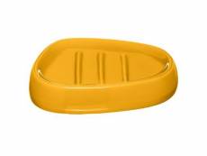 Porte savon "galet" 12cm jaune