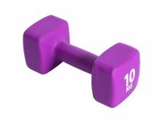 Pure2improve haltère 10 kg néoprène violet 427695
