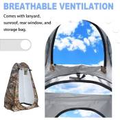 Qiyao - La tente de confidentialité pop-up portable convient à la douche extérieure, au dressing, au parasol et aux toilettes de camping(couleur