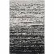 Safavieh - Tapis d'intérieur ombre moderne tissé à la puissance, collection Adirondack, ADR113, en argenté & noir, 183 x 274 cm par Argenté & Noir